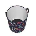 thumbnail image 5 of Uemuo Rocket Satellite Pattern Circular Laundry Hamper Basket with handles,Collapsible laundry basket,Large capacity laundry hamper,Laundry Organizer-Small, 5 of 8