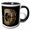 Black/White, variant on 3drose, Zebras at a Waterhole. Africa, Kenya, Amboseli National Park. Night., 11oz Magic Transforming Mug