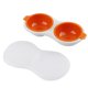 thumbnail image 2 of Huevo de doble capa Mini vaporizador de huevos desayuno cazador furtivo de huevos cocina para microondas naranja ANGGREK Otros, 2 of 8