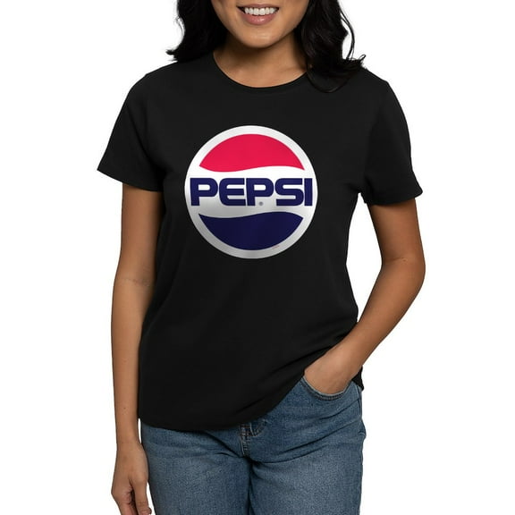 CafePress - Pepsi 90S Logo Women's Dark T Shirt - Women's Traditional Fit Dark T-Shirt