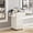 White, variant on DreamCurship Beauty Salon Trolley Cart, Salon Cabinet with 360°Wheels, 3 Drawer, 6 Tool Holders, Barber Hair Stations for Salon Beauty Spa, Black