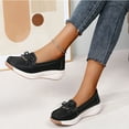 thumbnail image 6 of Black Women Casual Slip On Shoes With Soft Sole Lightweight Comfortable For All Day Wear Non Slip Design Perfect For Walking, 6 of 7