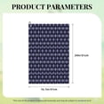 thumbnail image 4 of Lsque Purple and Blue Squares Premium Golf Towel - Ultra Absorbent and Quick Drying Microfiber Towel with Carabiner - Gift for Men -24" X 16", 4 of 8