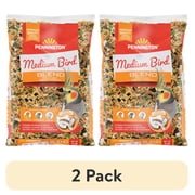 (2 pack) Pennington Medium Bird Blend Bird Food for Cockatiels, Love Birds; 3 lb Bag