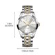thumbnail image 3 of Reloj luminoso de acero inoxidable para hombre, reloj de pulsera de cuarzo resistente al agua con reloj moderno a juego para pareja, regalo para él, reloj de cuarzo de acero inoxidable, 3 of 5