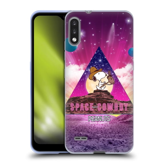 Head Case Designs Officially Licensed Peanuts Snoopy Space Cowboy Nebula Triangle Soft Gel Case Compatible with LG LG K22
