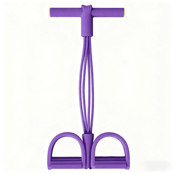 COREBAY Multifunctional Tension Rope, 6-Tube Elastic Yoga Resistance Band, Pull Up Exercise Band for Abdomen, Waist, Arms, Legs, Full Body Home Workout Training,purple.