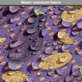 thumbnail image 5 of Eggplant Dining Chair Pad, Realistic Looking Eggplants with Eighties Inspired and Dotted Purple Background, Water Resistant Pillow with Straps for Seats, 8 Pieces Set, Purple Orange, by Ambesonne, 5 of 5