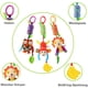 thumbnail image 5 of Juguetes para bebés, 6 paquetes de accesorios para cochecito de juguete, cuna, sonajero colgante de animales de dibujos animados, juguete para niños pequeños, tela aterciopelada suave con cascabel, 5 of 6