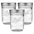 thumbnail image 3 of Ball Wide Mouth Glass Mason Jars with Lids and Bands, Used for Canning, Pickling, Juice, Jam, Jelly, Pint Size 16 Ounce (Pack of 3), 3 of 5