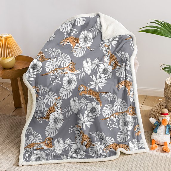 Hosima Lamb Blanket with Various Beautiful patterns Microfiber Soft, Comfortable and Warm Family Blanket,DKF05-S-120X90cm