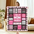 thumbnail image 4 of Soft Warm Mom Blanket - Birthday Gift Blanket for Mom Happy Mothers Day Throw Gift for Mother, Wife, Grandma from Daughter, 50"x60", 4 of 5