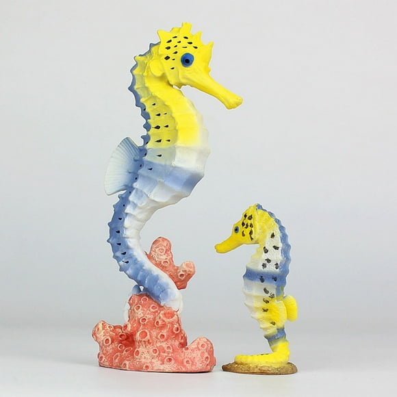 FESTFENDS 2Pcs Sea Horse Model Set Realistic Sea Horse For Learning And Imagination Development
