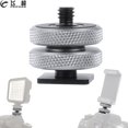 1x 3/8 Turn 1/4 Tripod Screw to Flash Hot Cold Shoe Mount Adapter