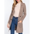 thumbnail image 5 of Made by Olivia Women's Knit Cardigan Sweaters Open Front Long Sleeve Lapel Casual Jacket 2023 Fall Coat Dressy Coatigan, 5 of 7