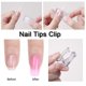 thumbnail image 3 of 10 Uds. Clip para puntas de uñas para construcción rápida Poly UV herramienta auxiliar de construcción herramienta de manicura DIY conjunto con rizador de extensión de dedo de plástico, 3 of 8