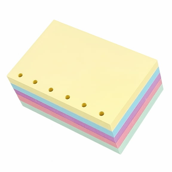 CCOCC 250 Pages Lined Paper Refills for 6 Hole Binder Notebook Organizer Diary Office Planner Refillable 6Ring Loose Leaf