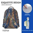 thumbnail image 5 of Hawaii Tropical Wind Palm Leaves Print Backpack: Large Capacity Durable Daypack for Students, Lightweight Laptop Bookbag with Padded Sleeve, Perfect Gift for Campus Commute, 5 of 6