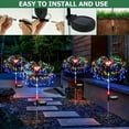 thumbnail image 3 of 2 Packaging Outdoor Solar Fireworks Light - DIY Decoration, Used for Routes, Gardens, Courtyards, Parties, Weddings, Festivals, Christmas Decorations, Solar Flooring, Lawn Lights,Halloween Decorative, 3 of 9
