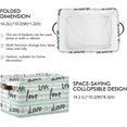 thumbnail image 3 of Coolnut Valentine's Day Love Storage Basket with Handles Collapsible Storage Bins Canvas Fabric Storage Organizer for Shelves Closet Bedroom Living Room 1Pack Decor Gifts, 3 of 7