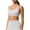 #White, variant on DPTALR Women's Solid Color Seamless Knitted Halter Sports Bra,Backless Beauty Back Shockproof Push Up Breathable Fitness Top,Navy,Size L,Women's Plus ,Young Adult Tops