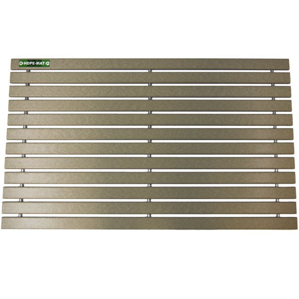 Hazelwood Brown UV Resistant HDPE Mat Heavy Duty Waterproof Front