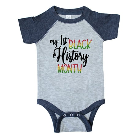 

Inktastic My 1st Black History Month Gift Baby Boy or Baby Girl Bodysuit