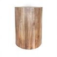 thumbnail image 5 of Casartis Living Arbor Transitional Wood Log Pedestal End Table in Brown, 5 of 5
