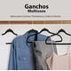 thumbnail image 5 of 50 Ganchos para Ropa de Terciopelo, Gancho Dorado Giratorio de 360 Grados, Adecuado para Todo Tipo de Ropa, Antideslizante (Negro), 5 of 20