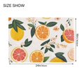 thumbnail image 4 of Yayeee Bath Mat for Bathroom Floor Non Slip Rectangle Soft Absorbent Rugs, Orange Slices, 4 of 7