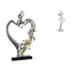 thumbnail image 1 of Figura romántica de pareja de bailarinas, estatua moderna de bailarina, escultura artística coleccionable para dormitorio, boda, estantería, oficina,, 1 of 8