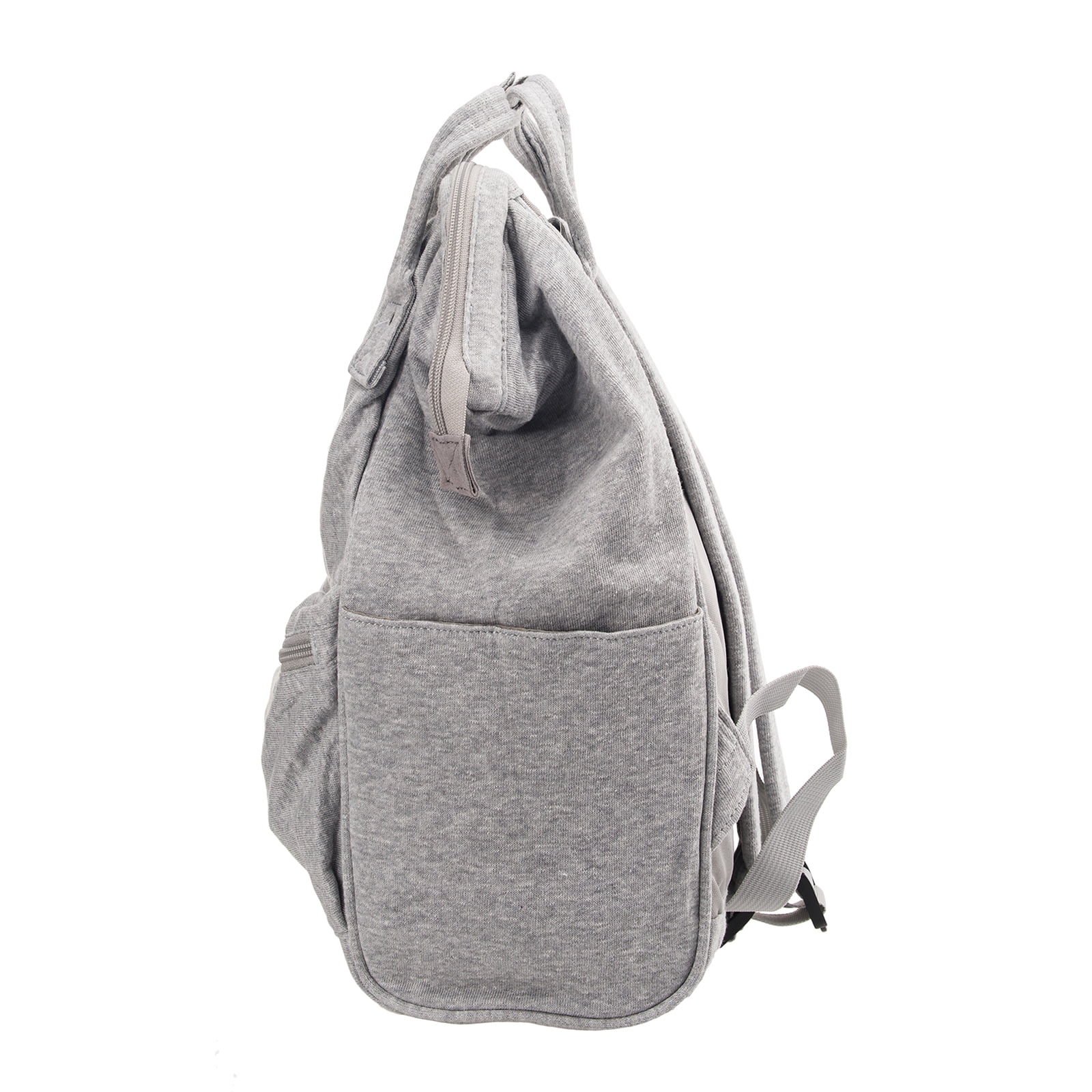 Anello Japan Unisex Grey Backpack Diaper Bag with Laptop Pocket, Carry Handles Anello Official Japan Cotton Grey Unisex Fashion Martinique  main image 4