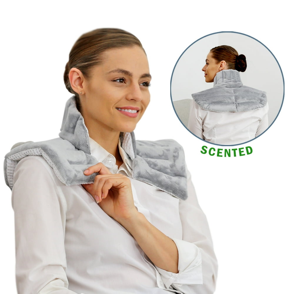 Heating Pad Solutions Neck Buddy Plus Heating Pads for Neck and Shoulders (Lavender Scent