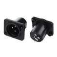 thumbnail image 2 of XLR Male Plug Straight Terminal Panel Mounted Connector 20 Pieces, 2 of 5