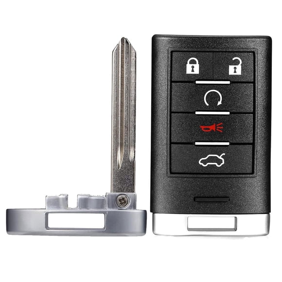 Llavero de coche con control remoto de entrada sin llave, compatible con Cadillac CTS 2008-2015 Cadi