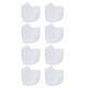 thumbnail image 1 of Protectores Para Talones, 4 Pares, Flexibles, Eliminan Grietas, Protectores De Talón De Silicona, Color Blanco, Con Orificios Ventilados Para Pies Agrietados, 1 of 8