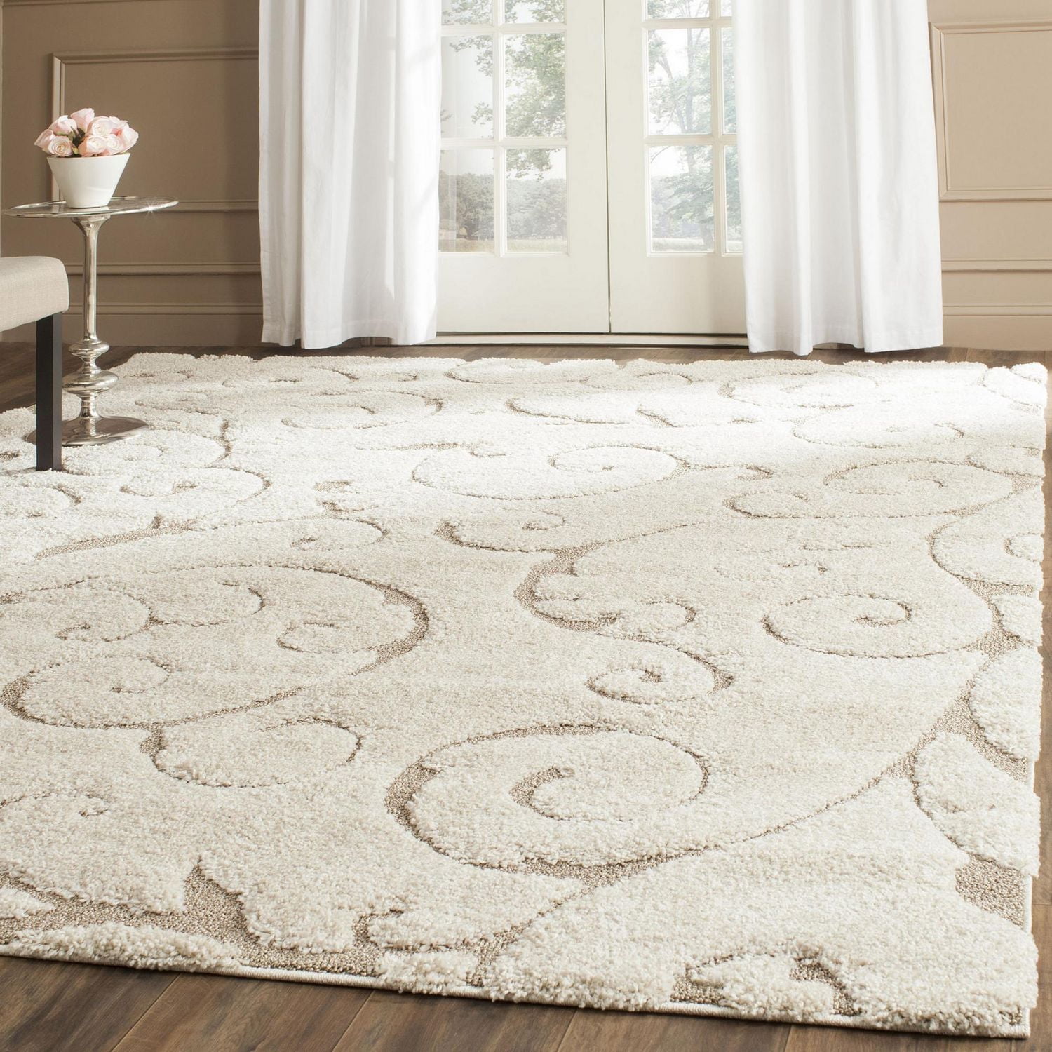 SAFAVIEH Florida Douglas Tapis Vignes Florales Shag
