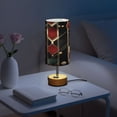 thumbnail image 6 of Touch Control Table Lamp with LED Bulb Bedside Lamp for Bedroom Living Room Geometric Shapes and Bold Lines, 6 of 8