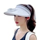 thumbnail image 1 of Sombreros de visera con ventilador Viseras de protección solar de área grande para mujeres y niños Sombrero de visera de ventilador recargable USB ajustable Blanco, 1 of 10