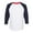 White/ Navy/ Red, variant on LAT Men's Baseball T-Shirt - 6930