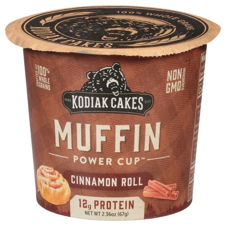 (Pack Of 12) Kodiak Muffin Cup Cinnamon Roll 2.29 Oz