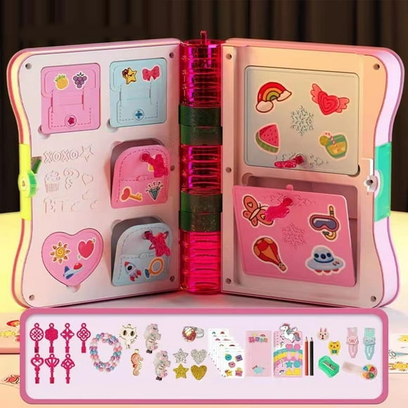 Livre Surprise de Papeterie pour Filles, Journal Intime pour Fille Secret Amusant Boîte au Trésor Surprise Princesse Livre Surprise Magique