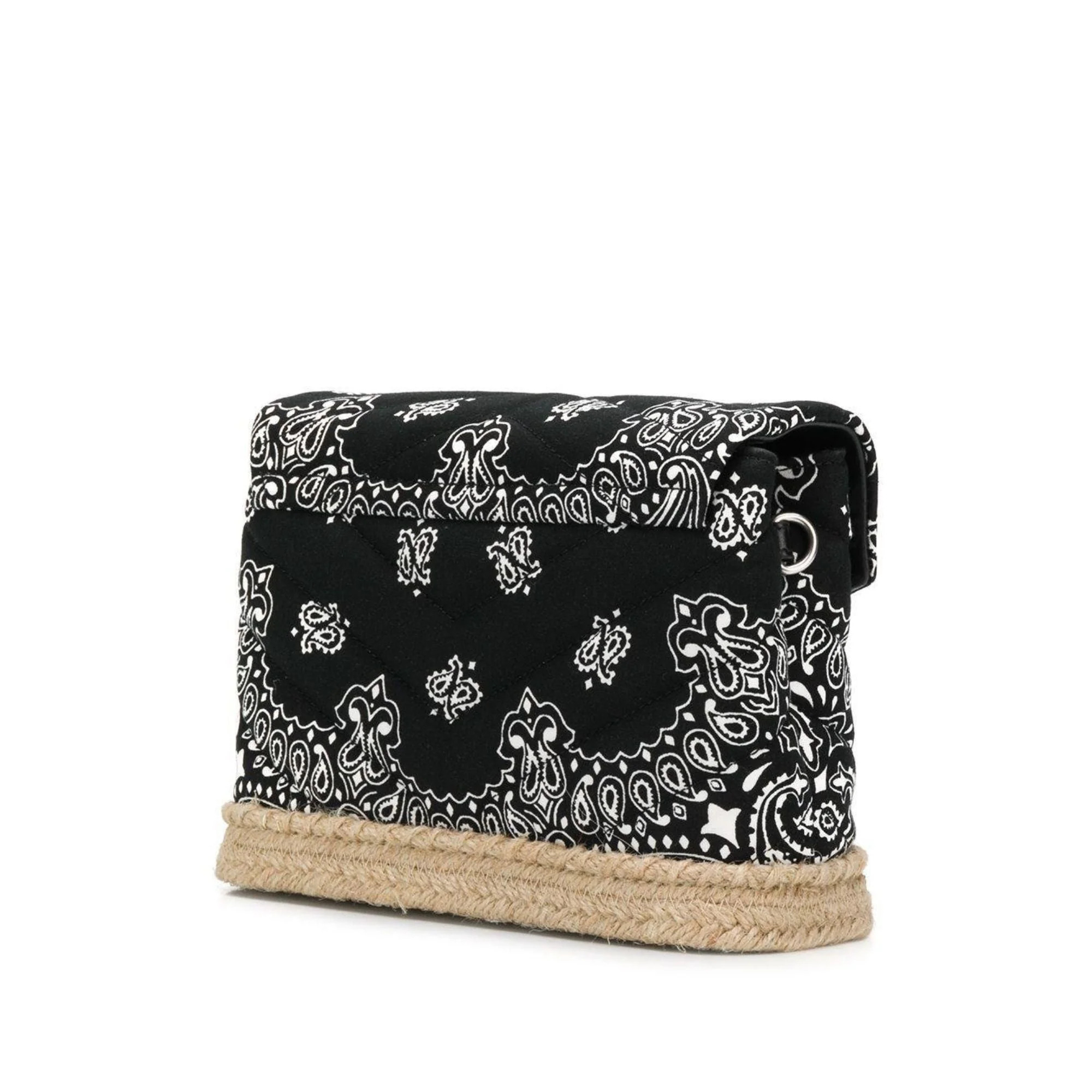 Saint Laurent Loulou Black Paisley Quilted Small Cross Body Bag 531045 - image 4 of 8