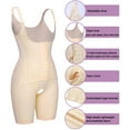 thumbnail image 5 of VASLANDA Women’s Waist Trainer Bodysuit Butt Lifter Tummy Control Shapewear Hi-Waist Thigh Slimmer Full Body Shaper Open Bust, 5 of 7