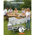 thumbnail image 3 of KFFKFF 3-Pan Propane Steam Table Food Warmer with Adjustable Temperature Controls, 3 of 9