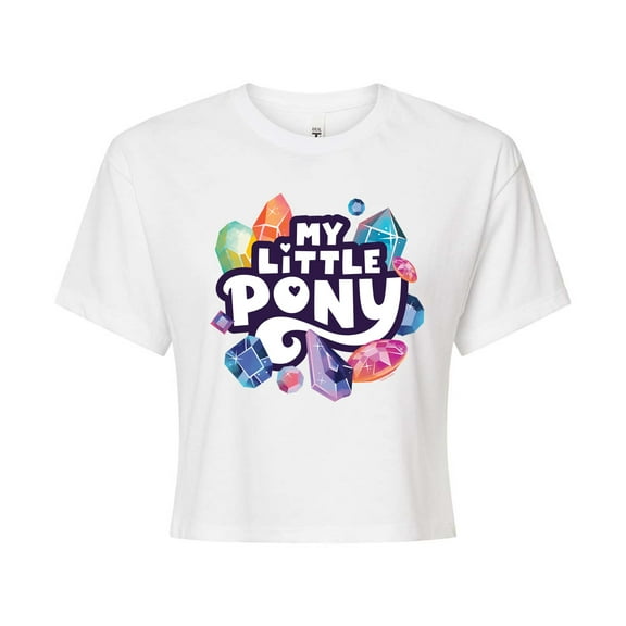 My Little Pony - New Gen Crystals Logo - Junior's Cropped Tee