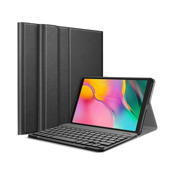 Keyboard Case for Samsung Galaxy Tab A 10.1 2019 Model SM-T510/T515/T517, Slim Shell Lightweight Stand Cover with Detachable Wireless Bluetooth Keyboard