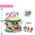 thumbnail image 3 of Bloques de construcción de partículas pequeñas Serie de autos gourmet Tienda de helados y papas fritas Bloques de construcción ensamblados Juguetes para niños, 3 of 4