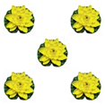 thumbnail image 2 of QualitChoice Artificial Lotus Replacement Simulation Outdoor Garden Park Pond Pool Photography Fake Water Flower Decor Yellow 5PCS, 2 of 6