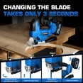 thumbnail image 5 of Brushless Jig Saw with 4.0Ah Battery Compatible with , Electric Jigsaw, 3200 SPM Variable Speed for Cutting Wood, Metal, PVC, 25mm Stroke, 0 ° -45 ° Bevel Cuts, 4 Orbital Settings, LED, 5 of 7